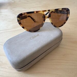 Chloe Brown Tortoise Sunglasses